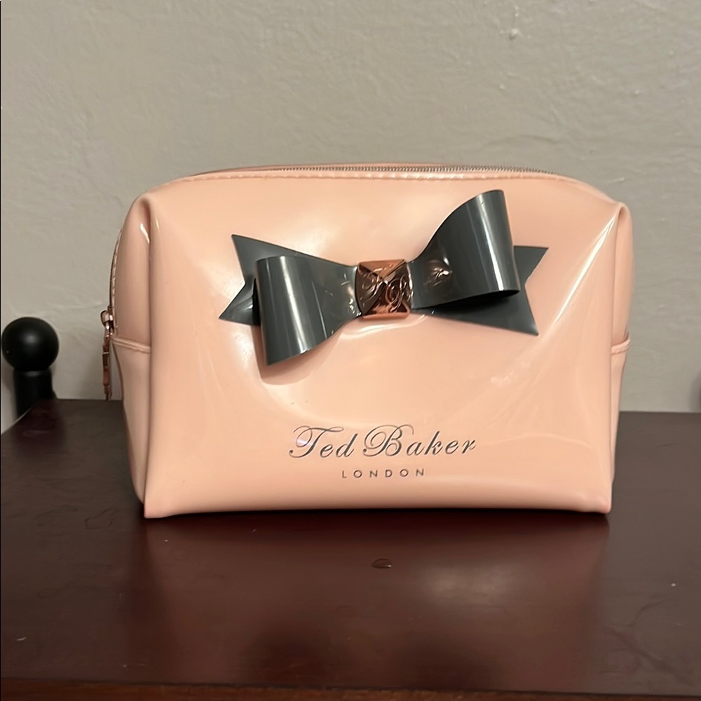Ted Baker Blush Pink Bag with Charcoal Bow